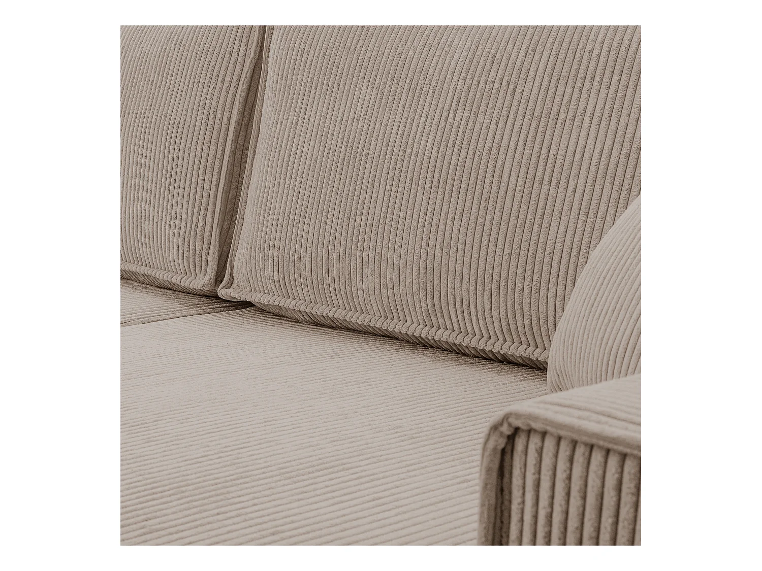 AX LIVING Canapé panoramique Cedria U – 389 cm beige avec fonction lit