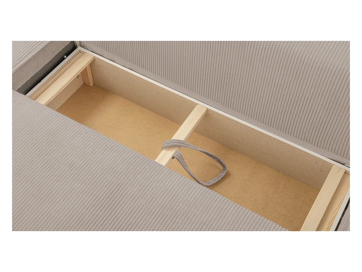 AX LIVING Canapé panoramique Cedria U – 389 cm beige avec fonction lit