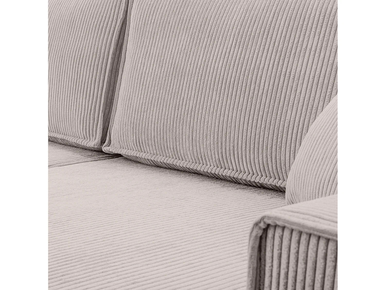 AX LIVING Canapé panoramique Cedria U – 389 cm beige avec fonction lit