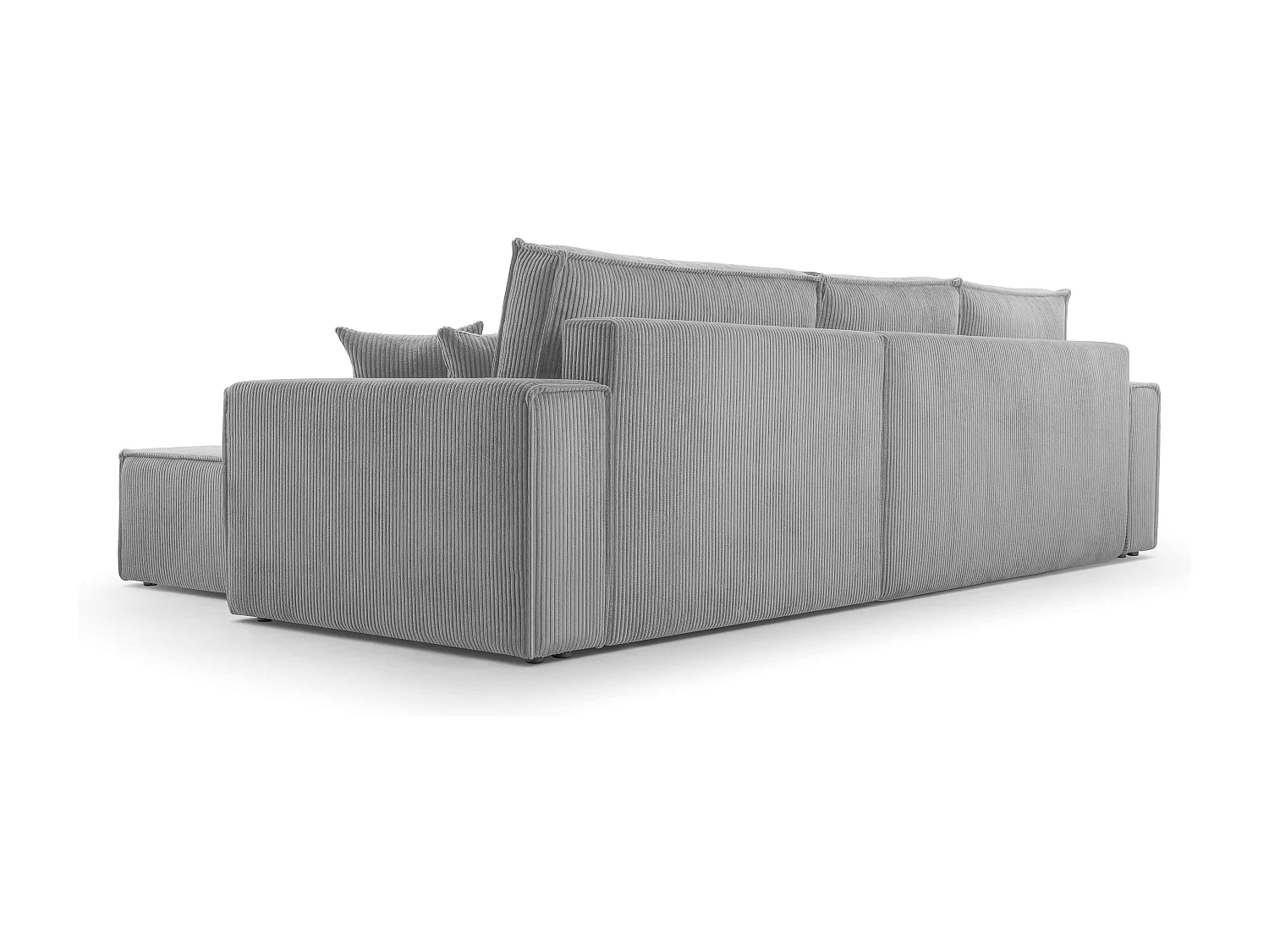 AX LIVING Cedria L lichtgrijze hoekbank – 287 cm met slaapfunctie