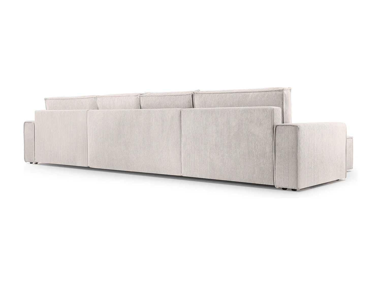 AX LIVING Cedria witte hoekbank U vorm – 389 cm met slaapfunctie
