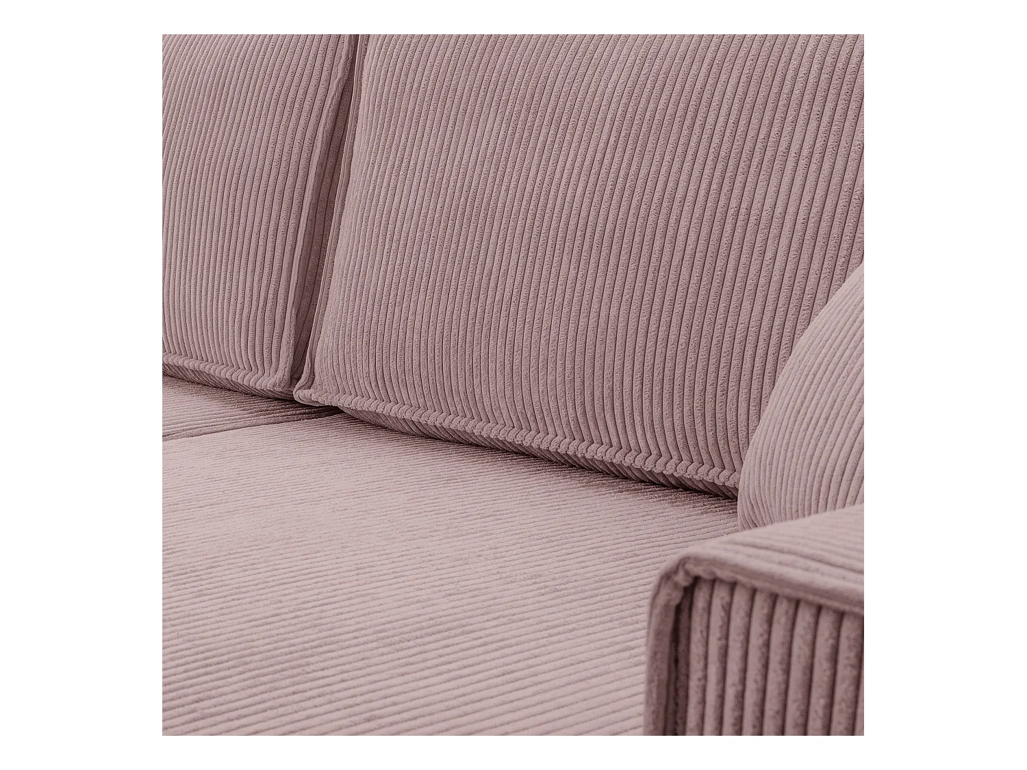 AX LIVING Canapé panoramique Cedria U 389 cm lavande avec fonction lit