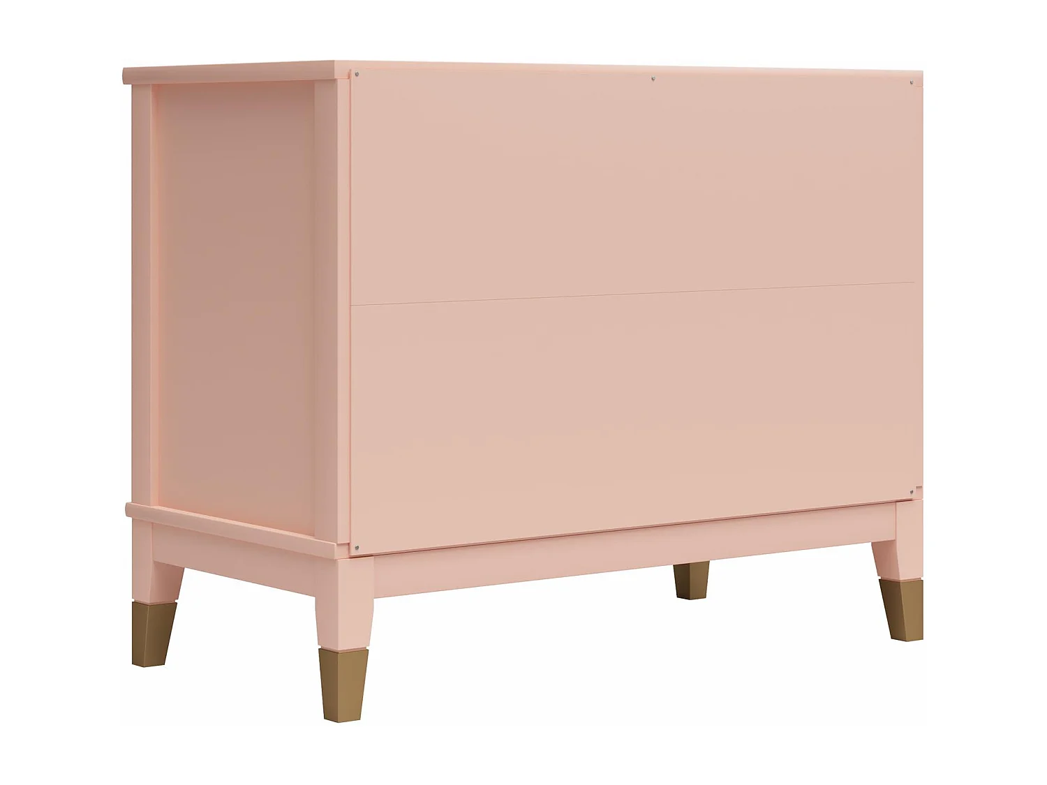 Westerleigh | Table de chevet à 1 tiroir et 1 étagère en rose