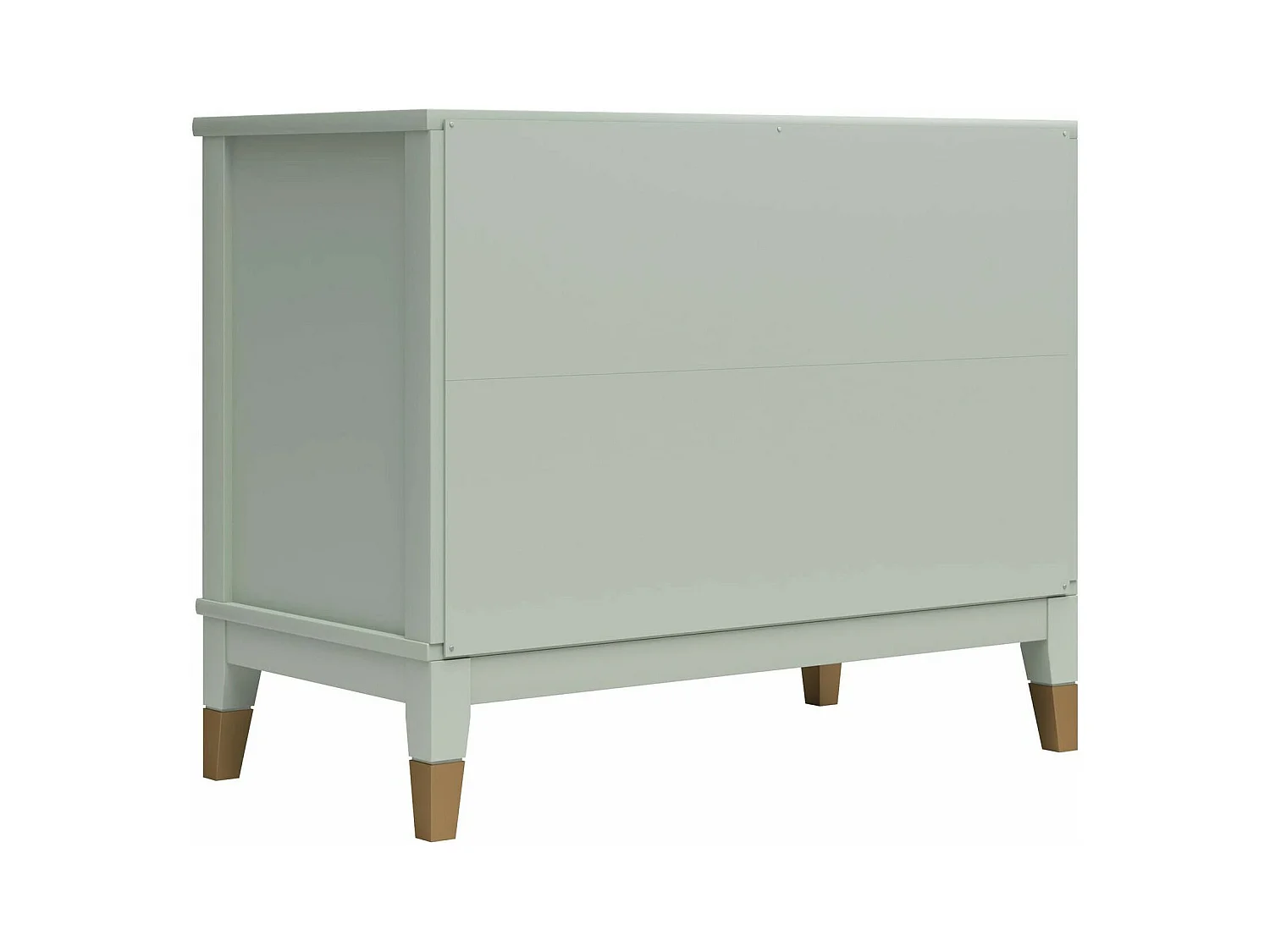 Westerleigh | Nachtkastje met 1 Lade in Groen - Gouden Pootjes en Handgrepen