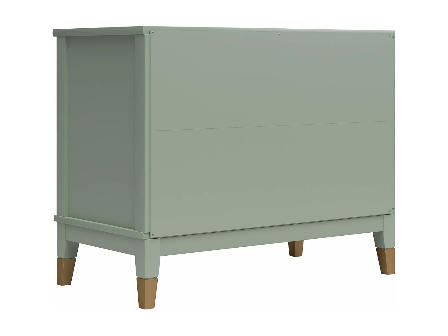 Westerleigh | Nachtkastje met 1 Lade in Groen - Gouden Pootjes en Handgrepen