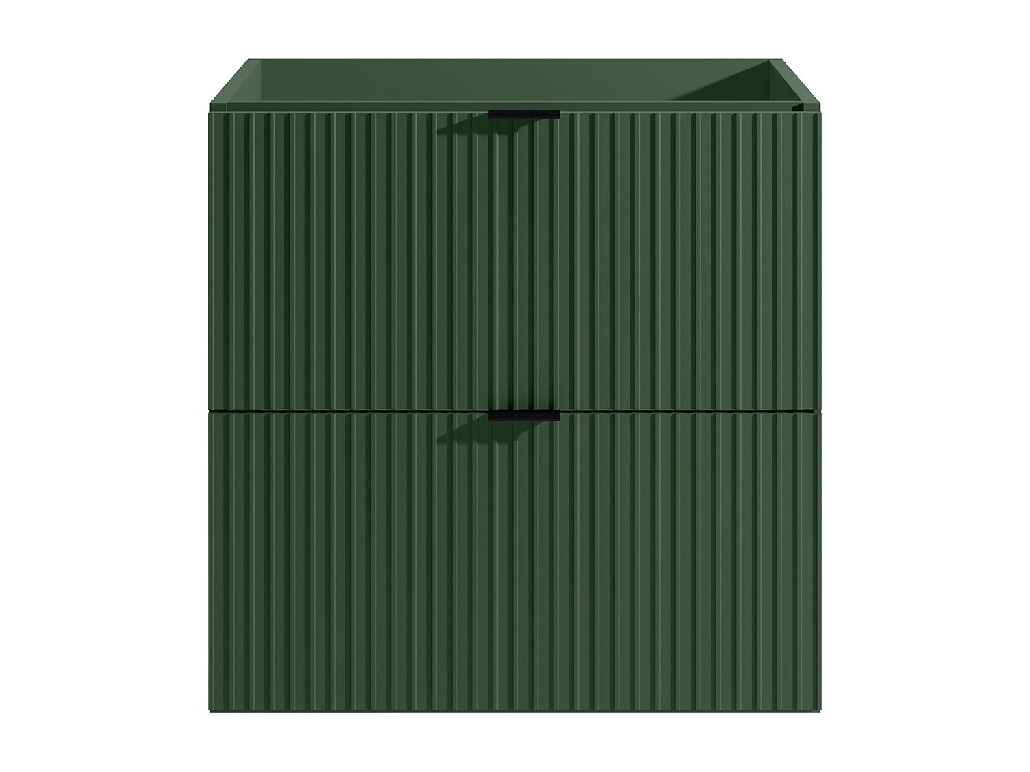 Waschbeckenunterschrank hängend unter Waschbecken - Streifenoptik - Grün ma günstig online kaufen