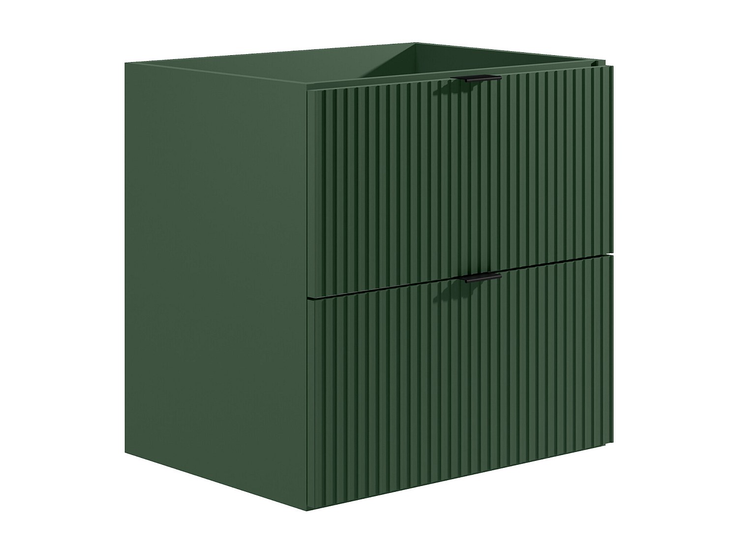 Waschbeckenunterschrank hängend unter Waschbecken - Streifenoptik - Grün ma günstig online kaufen