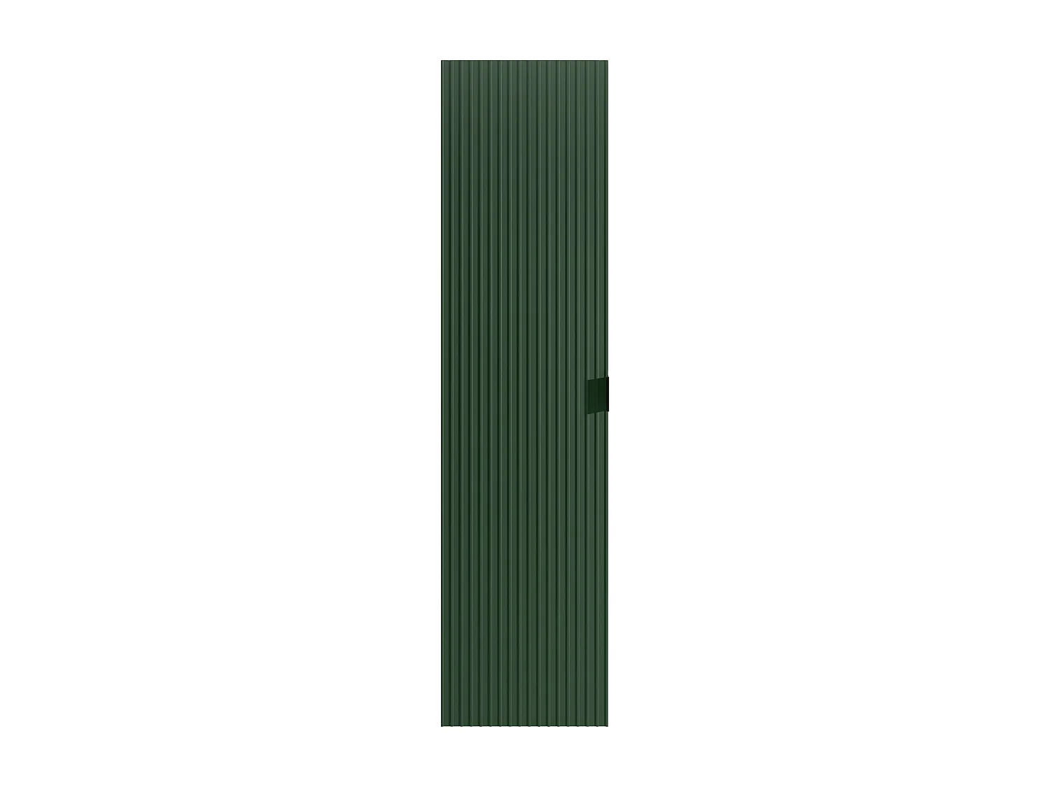 Colonne de salle de bain suspendue striée - Vert mat - H140 cm - ZEVINI