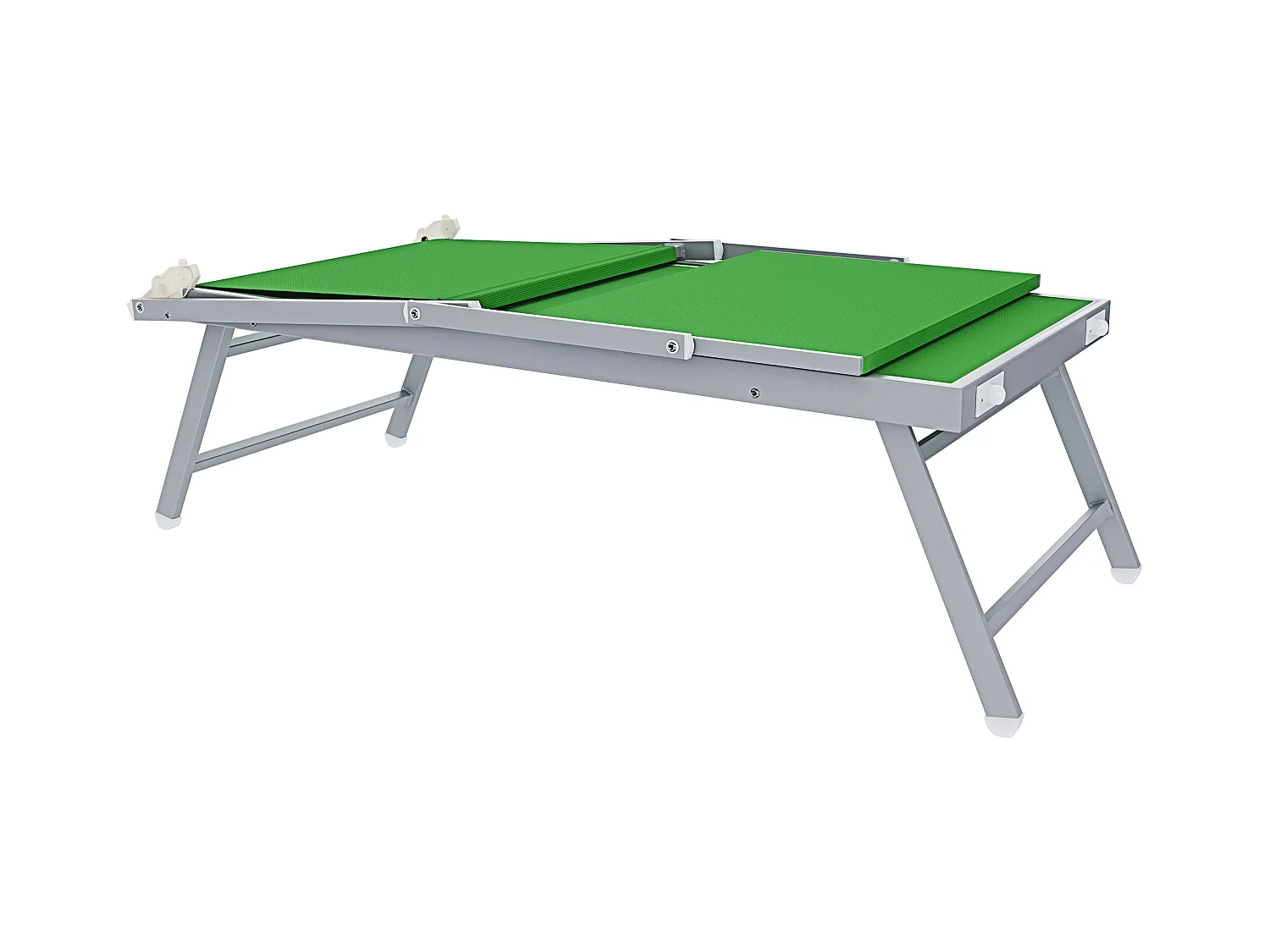 Coppia Di Lettini Prendisole Pieghevole Professionale in Alluminio e Tessuto Textilene Tettuccio Parasole Sdraio Mare Spiaggia 182x60x38 cm Verde