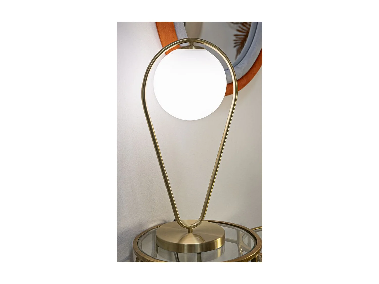 Lampa Stołowa MF147, Złoto, 25x18x50 cm, Epikasa