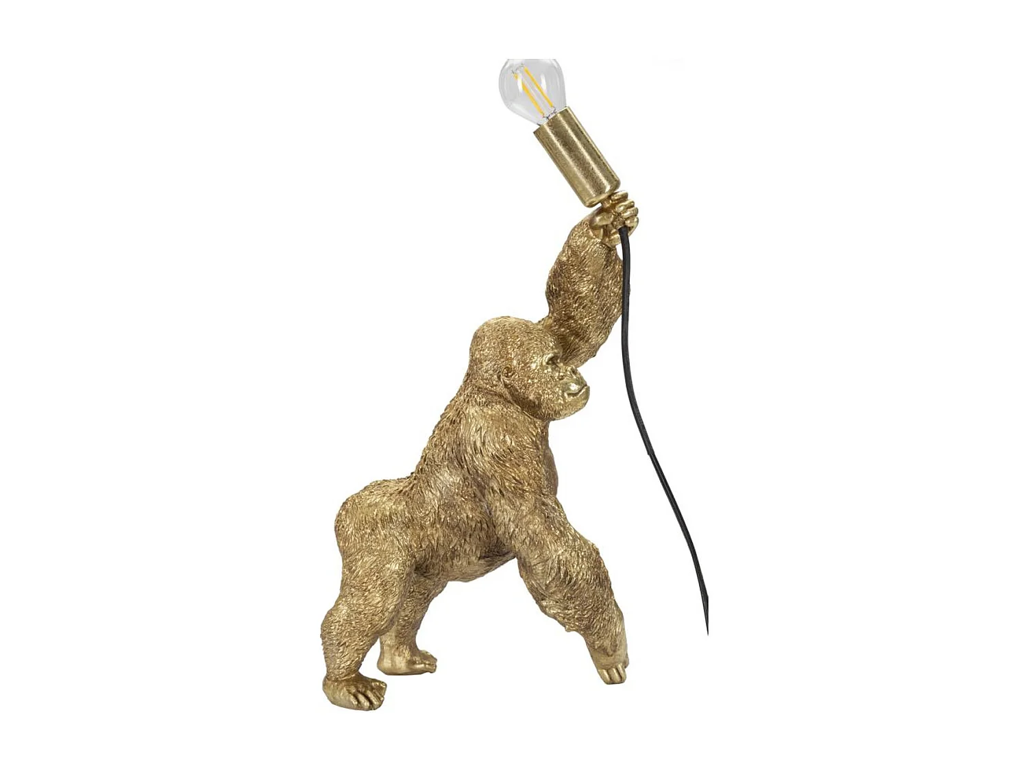Lampa Stołowa Goryl 1, Złoto, 22,5x16x40 cm, Epikasa