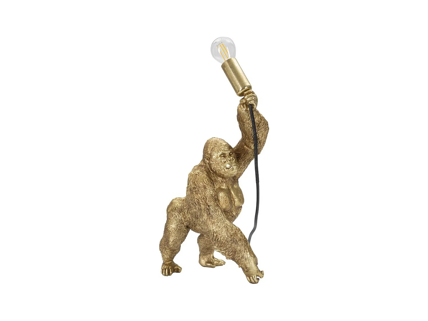Lampe à Poser Gorille 1, Or, 22,5x16x40 cm, Epikasa