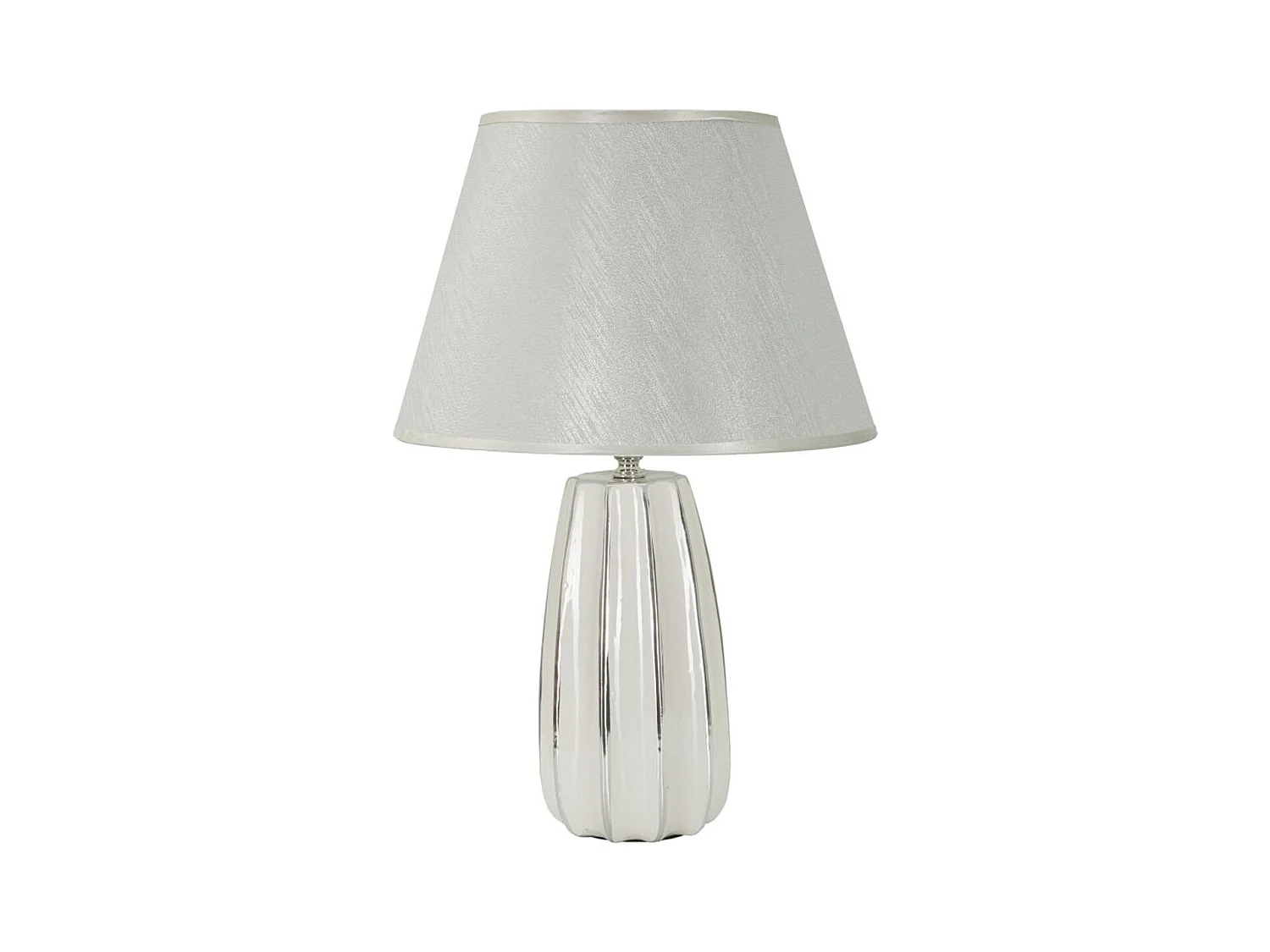 Lampada da Tavolo MF112, Bianco, 30x30x45 cm, Epikasa