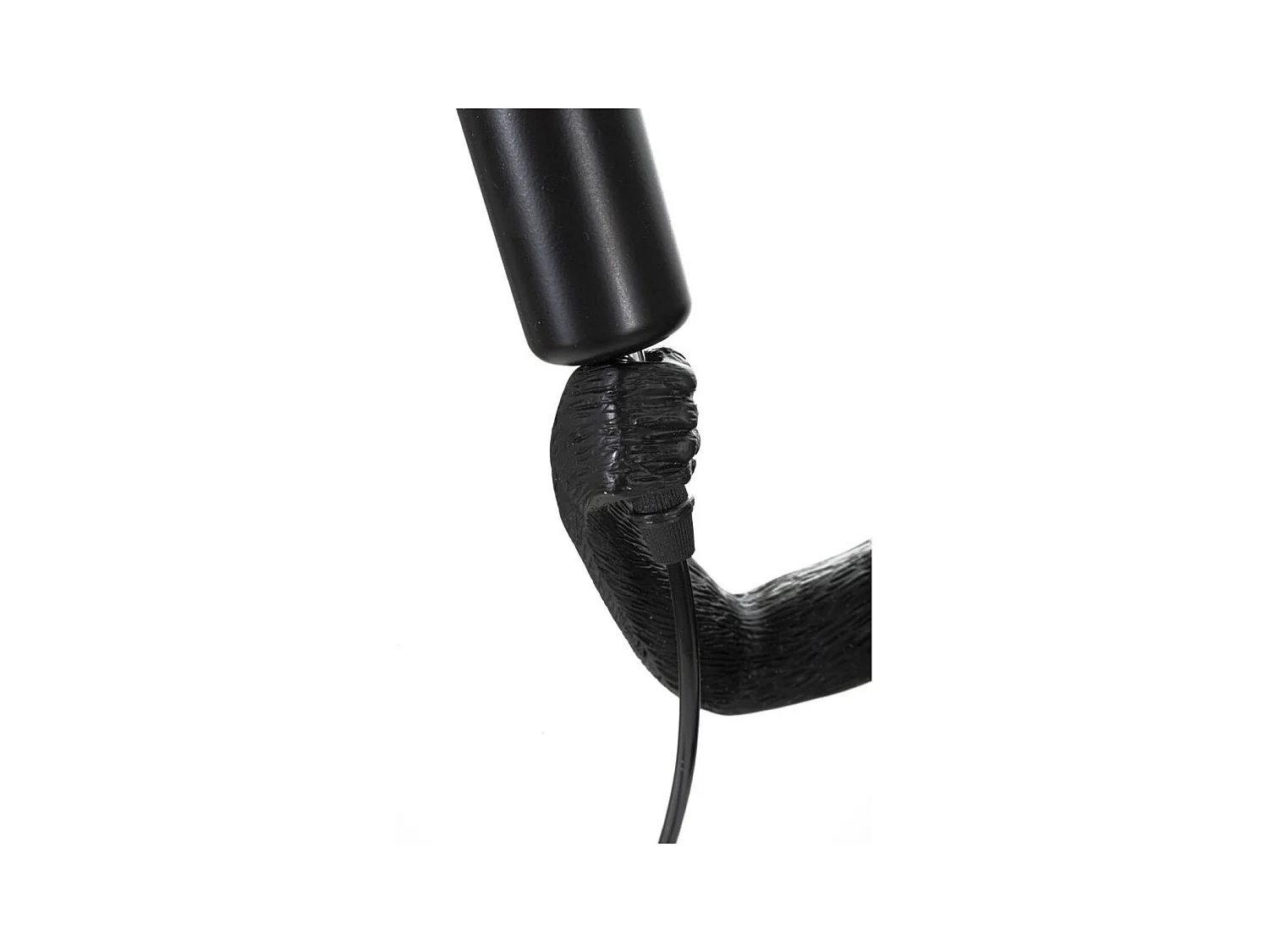 Lampada da Tavolo Scimmia 5, Nero, 26x34x55 cm, Epikasa