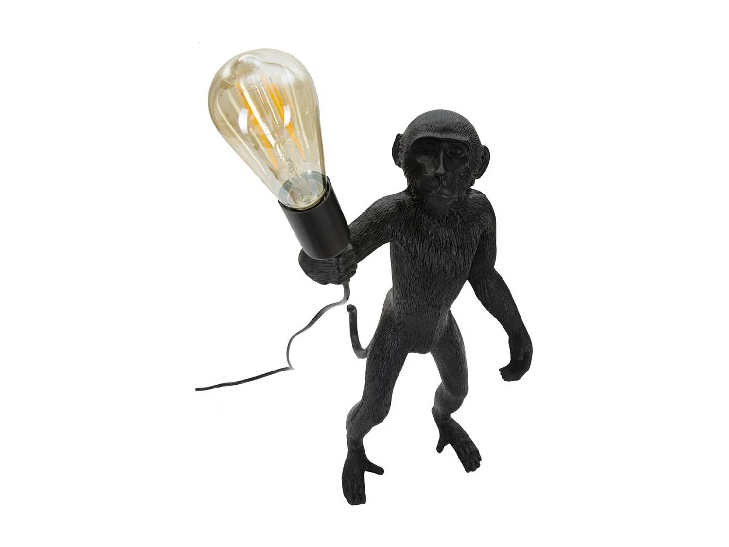 Lampa Stołowa Małpa 5, Czarny, 26x34x55 cm, Seven Design