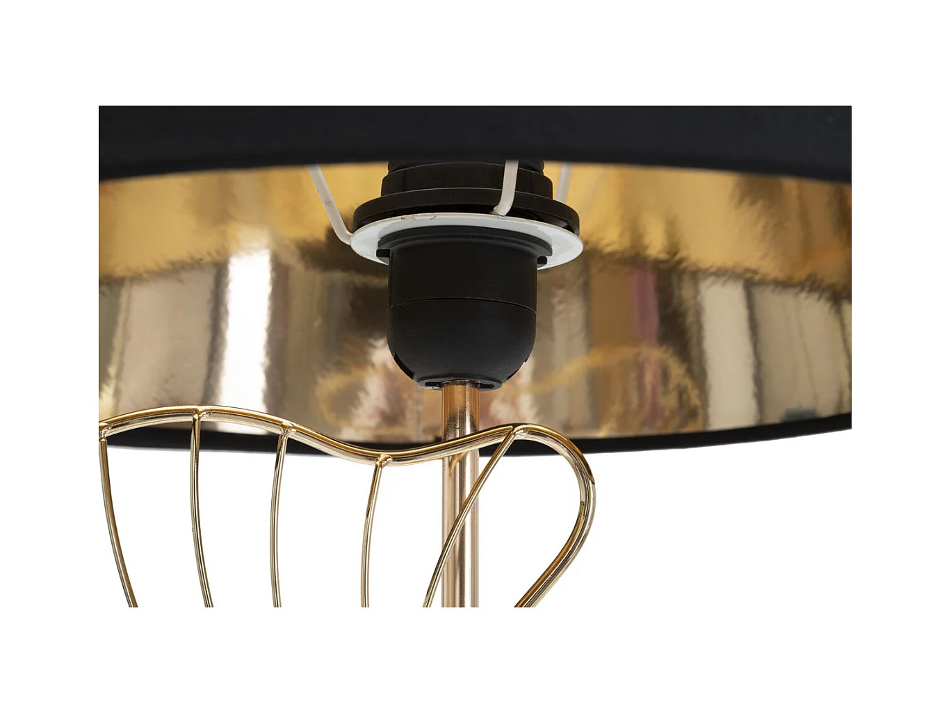 Lampe à Poser Feuille 56, Noir, 30x30x60 cm, Epikasa