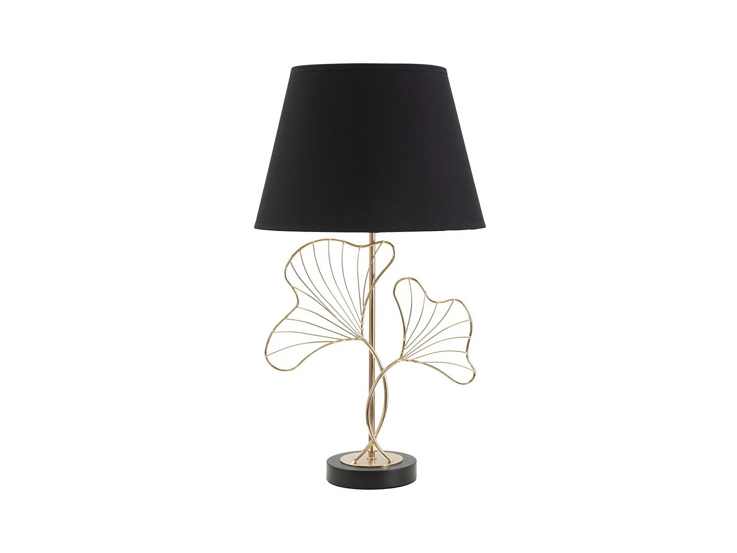 Lampe à Poser Feuille 56, Noir, 30x30x60 cm, Epikasa