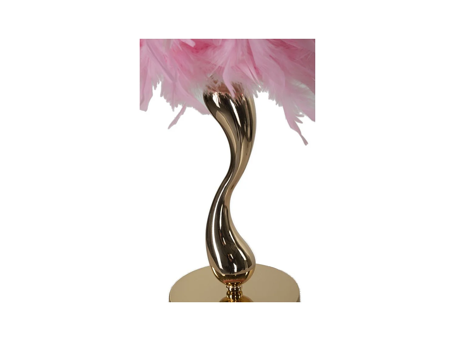 Lampe à Poser Plumes 4, Rose, 25x25x47 cm, Epikasa
