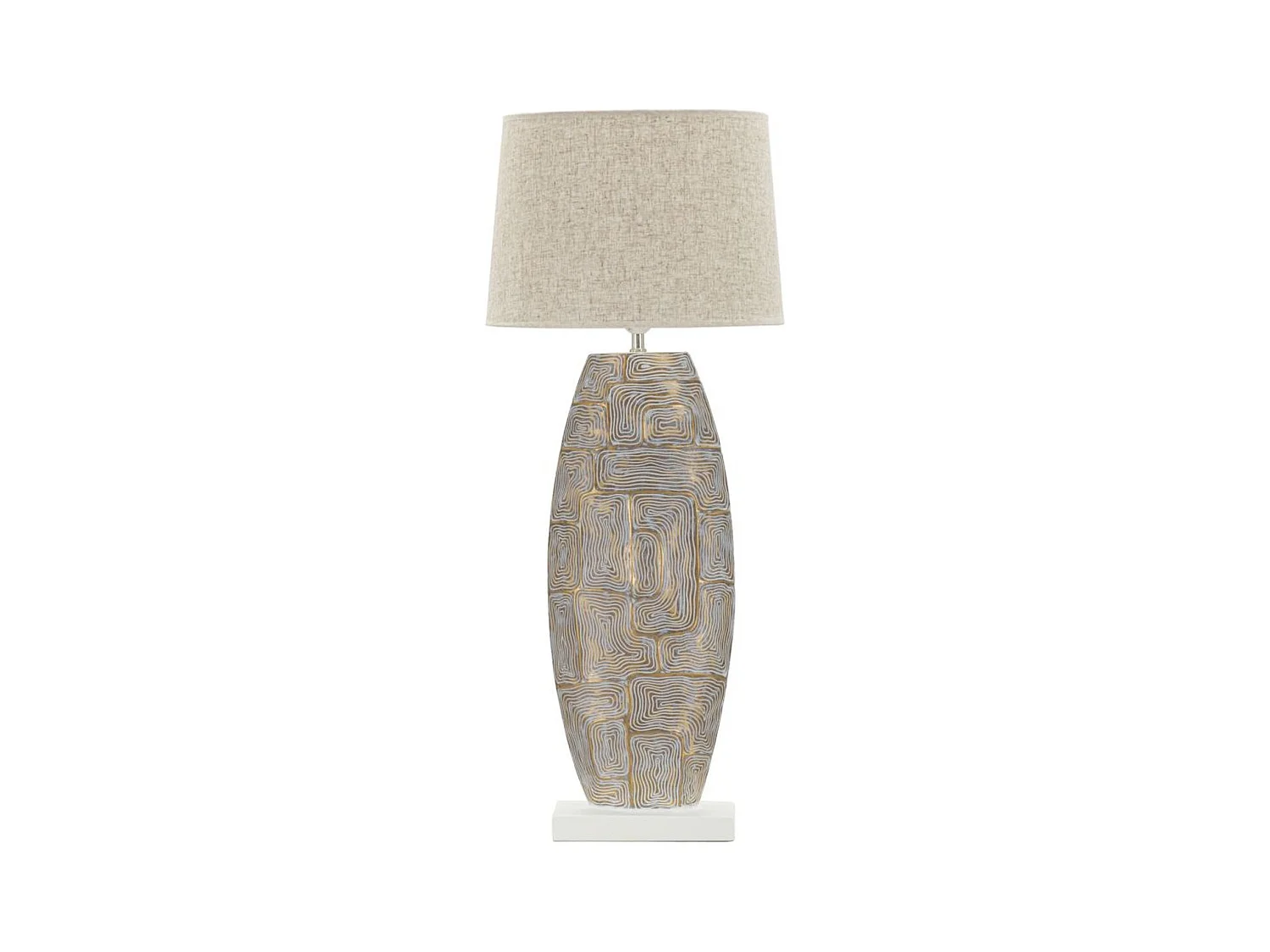 Lampe à Poser MF164, Beige, 38x38x90 cm, Epikasa
