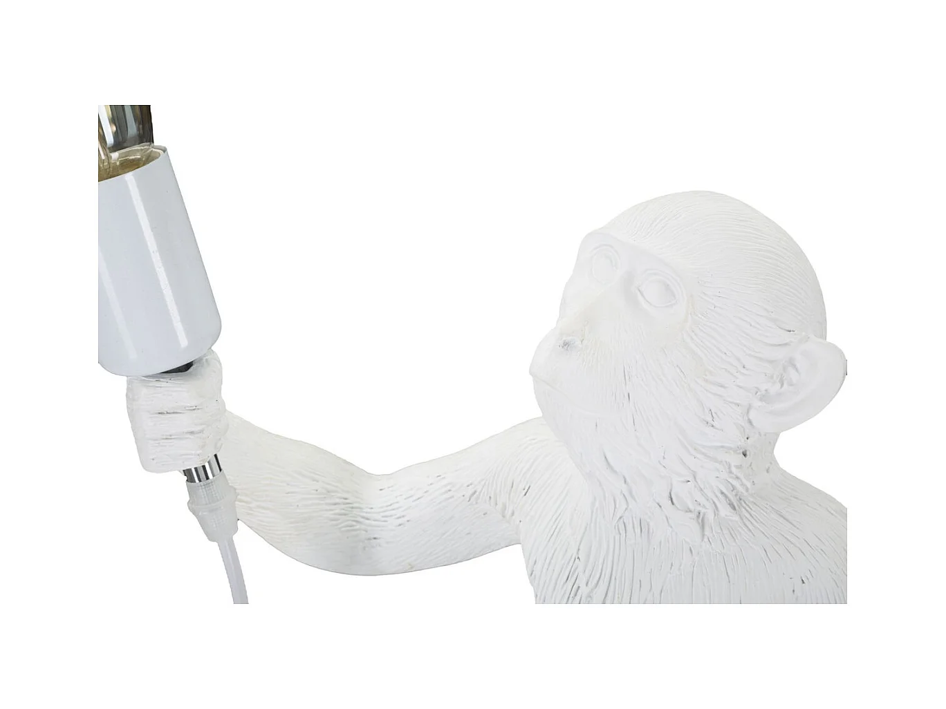 Lampa Stołowa Małpa 3, Biały, 26x34x55 cm, Epikasa