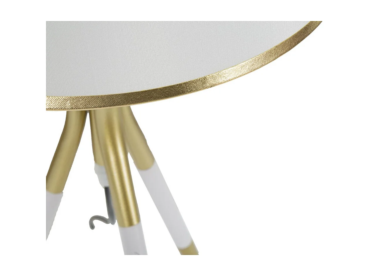 Lampada da Tavolo MF142, Bianco, 28x28x57 cm, Epikasa