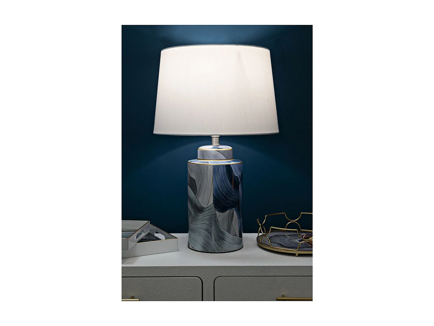 Candeeiro de Mesa MF103, Multicolorido, 40x40x64 cm, Epikasa