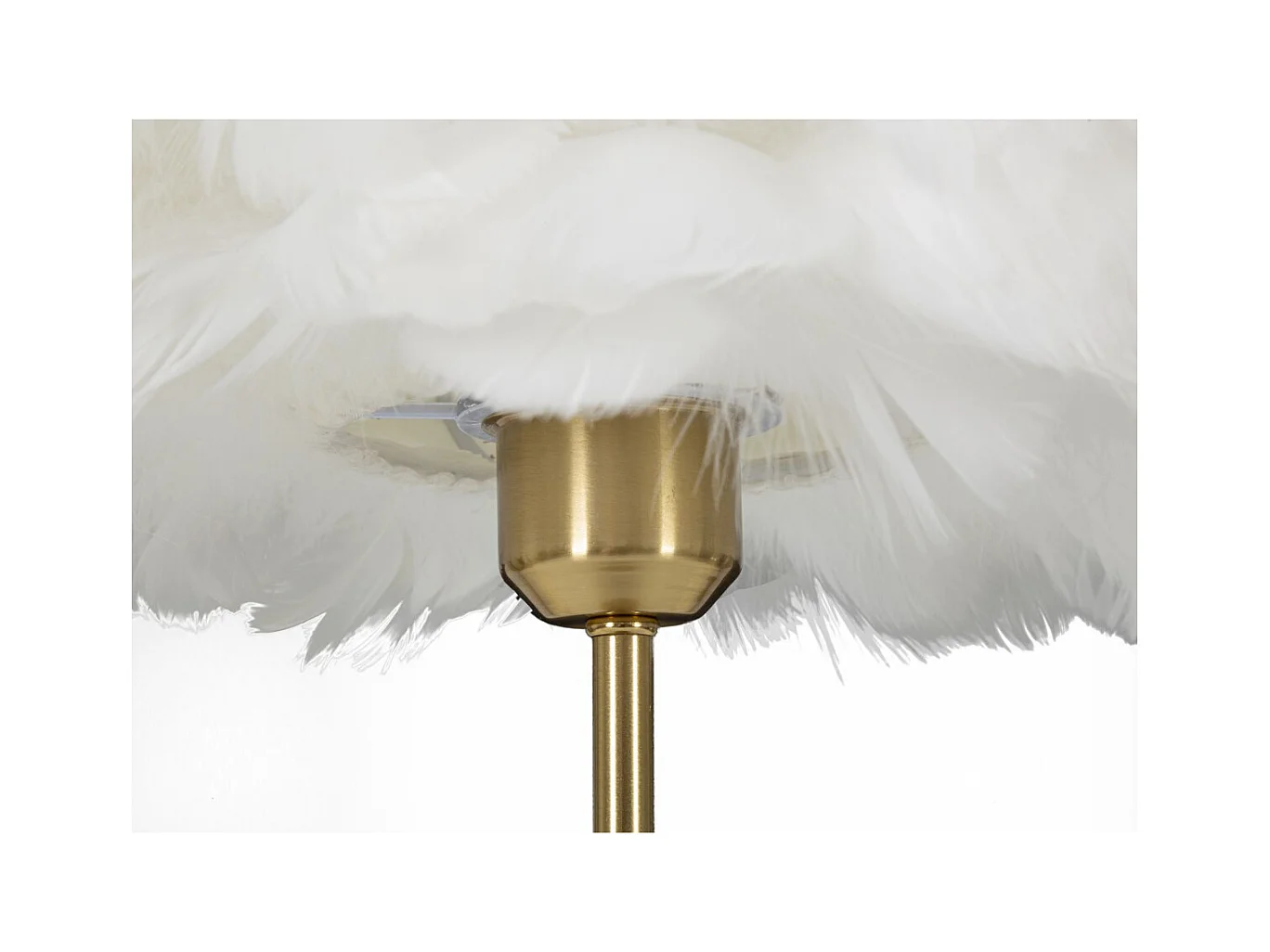 Lampe à Poser Plumes 7, Blanc, 30x30x50 cm, Seven Design