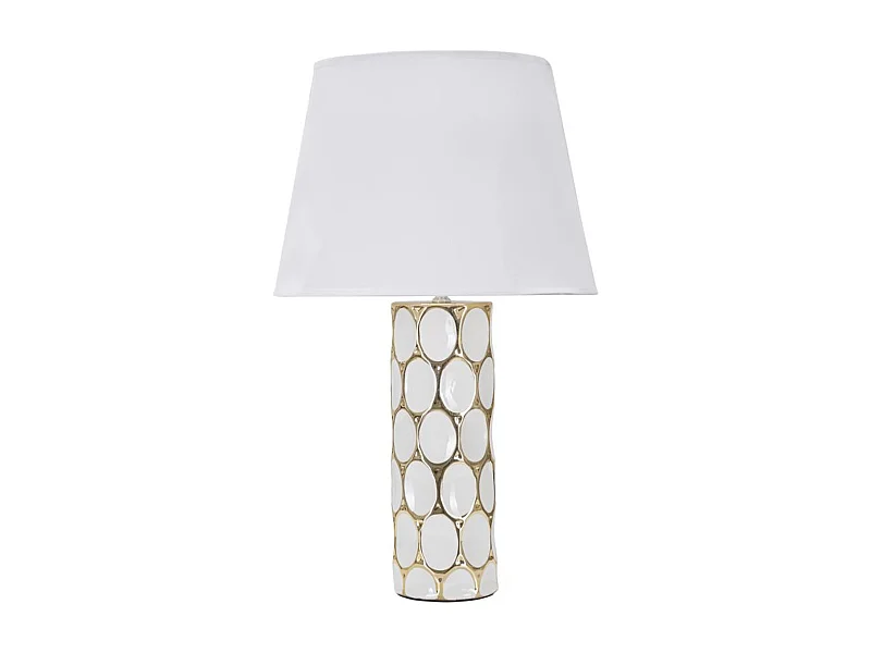 Lampada da Tavolo MF109, Bianco, 34,5x34,5x56 cm, Epikasa