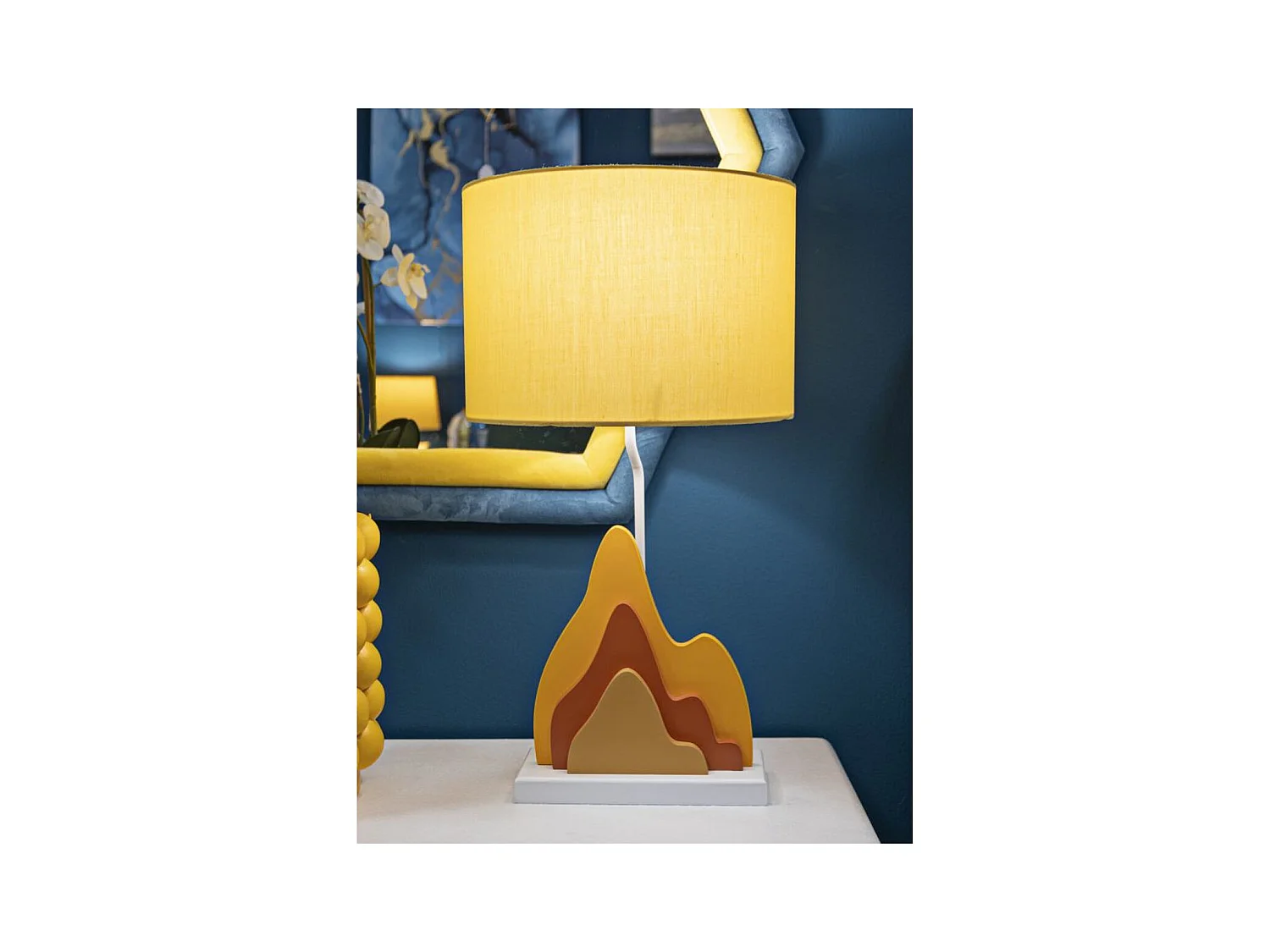 Tafellamp MF121, Oranje, 30x30x57 cm, Epikasa