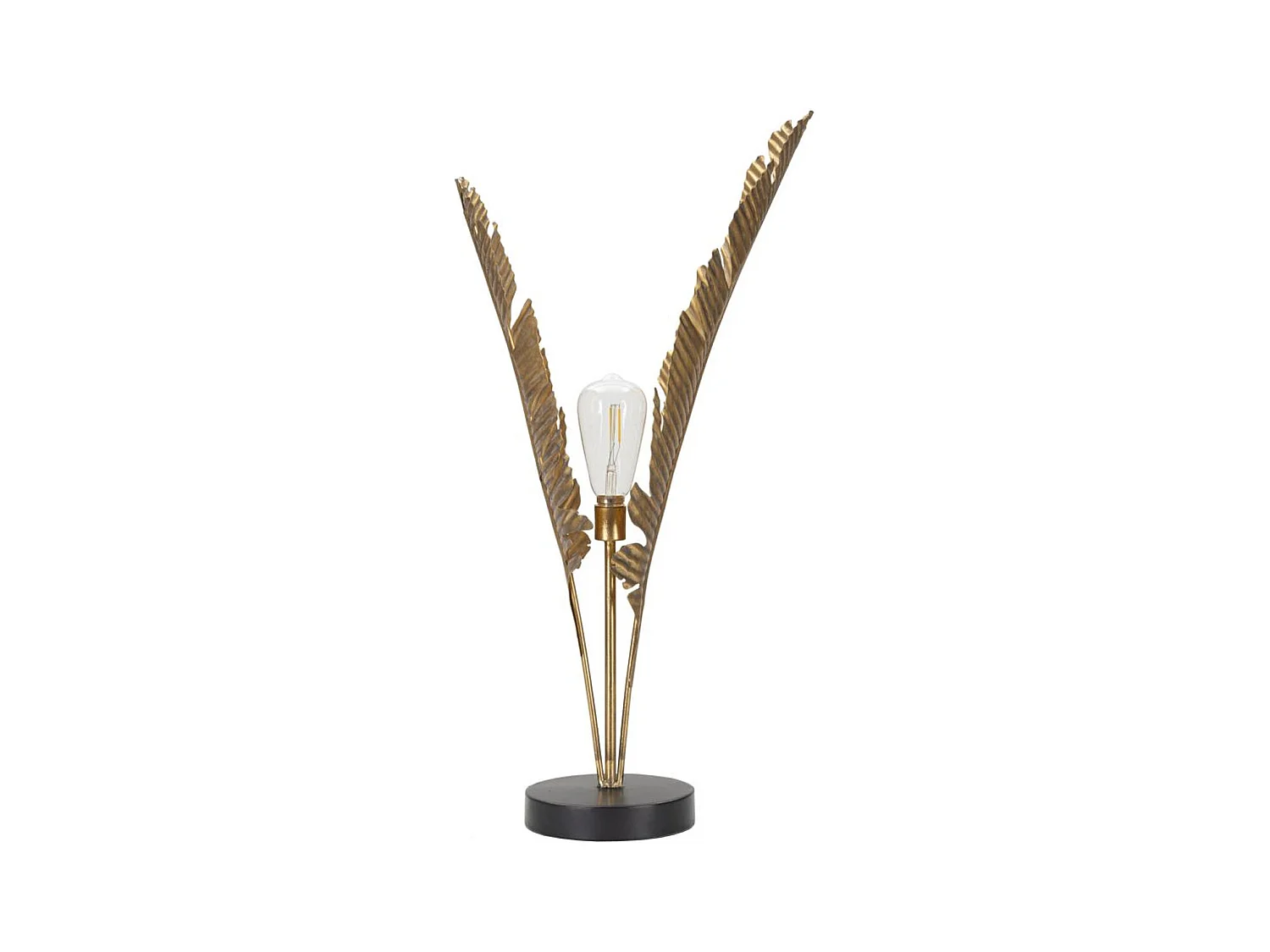 Lampe à Poser Palme 1, Or, 26x26x64 cm, Epikasa