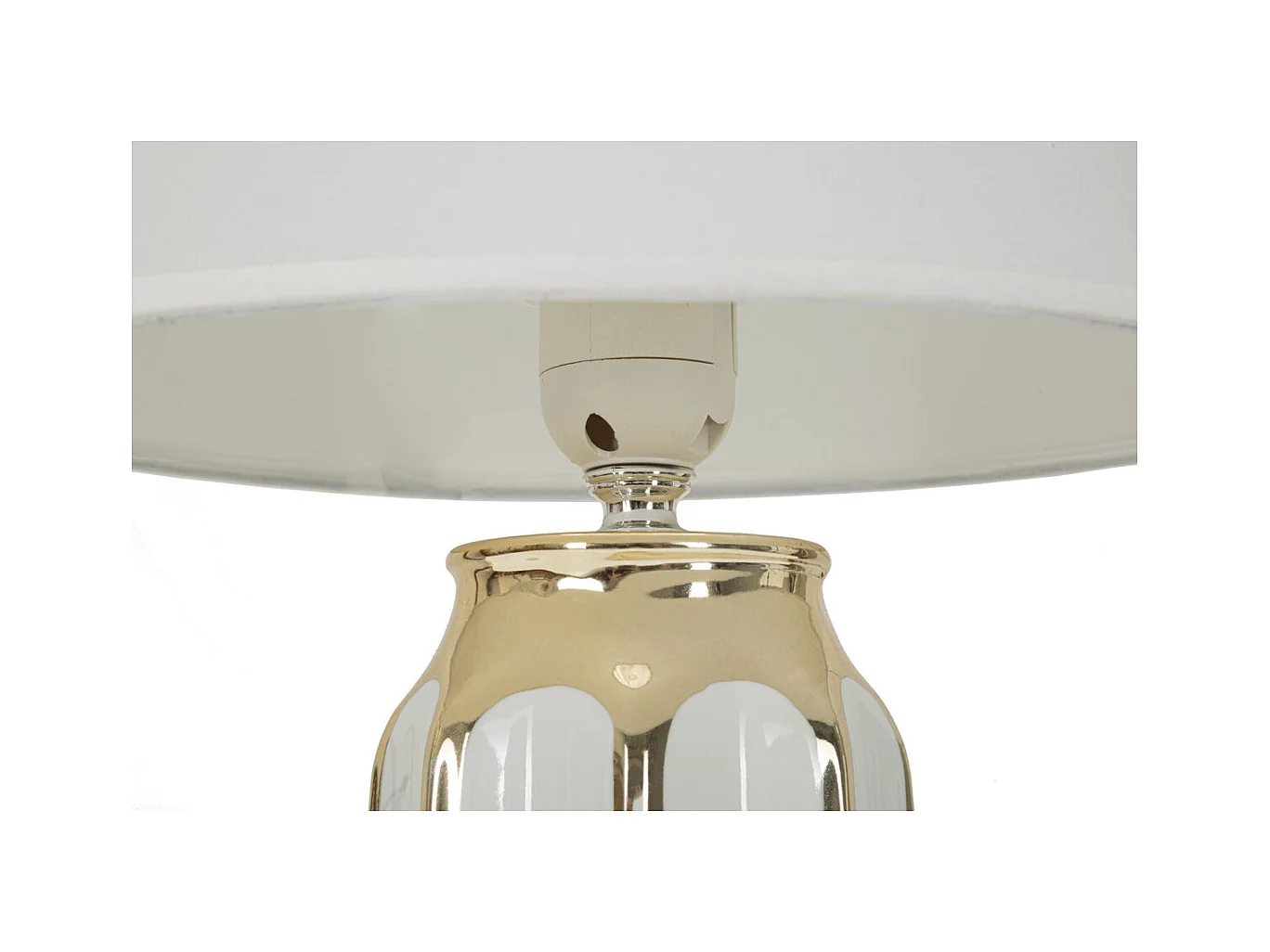 Lampada da Tavolo MF116, Bianco, 25x25x40,5 cm, Epikasa