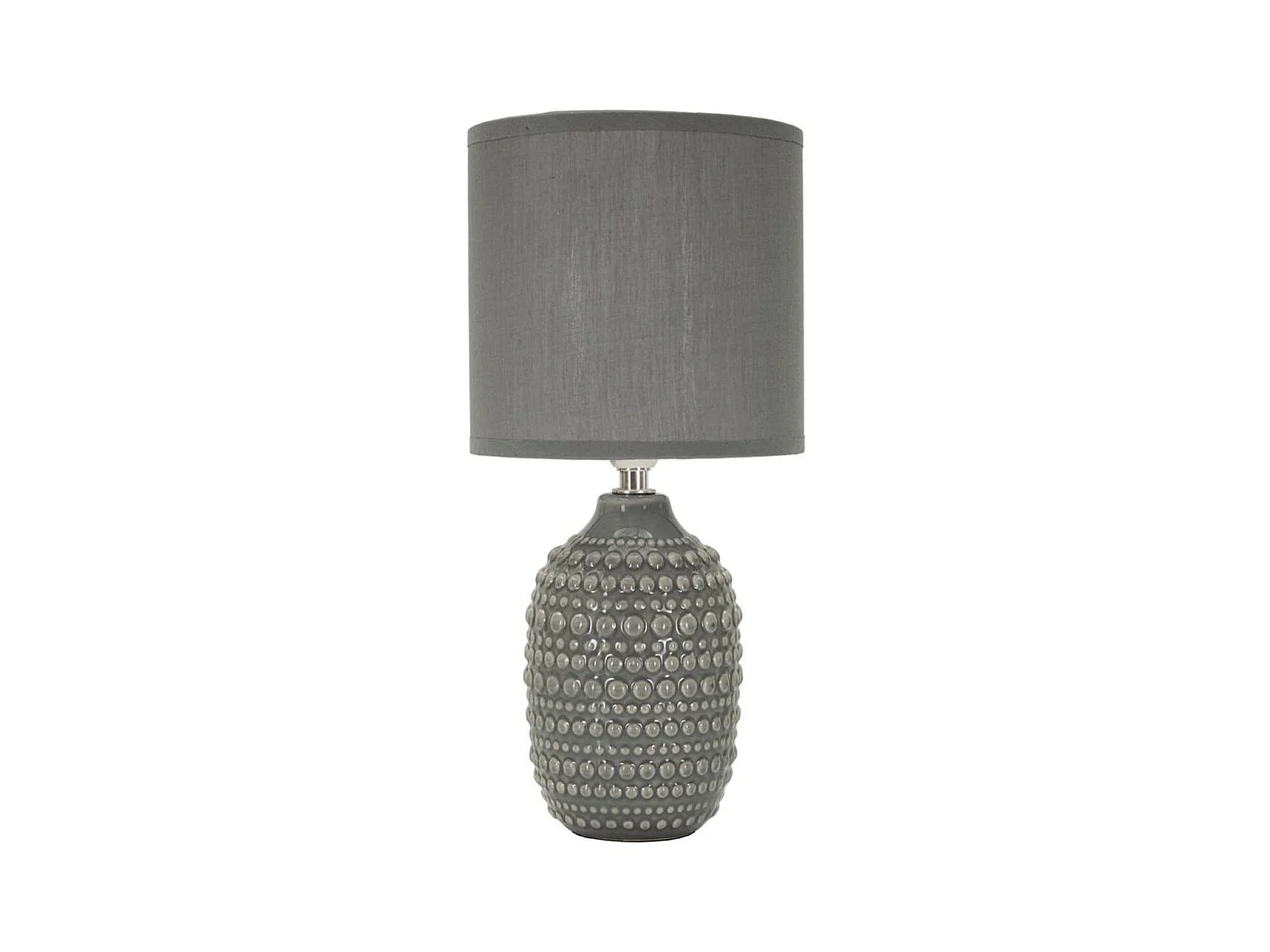 Lampe à Poser MF94, Gris, 15x15x30,5 cm, Epikasa