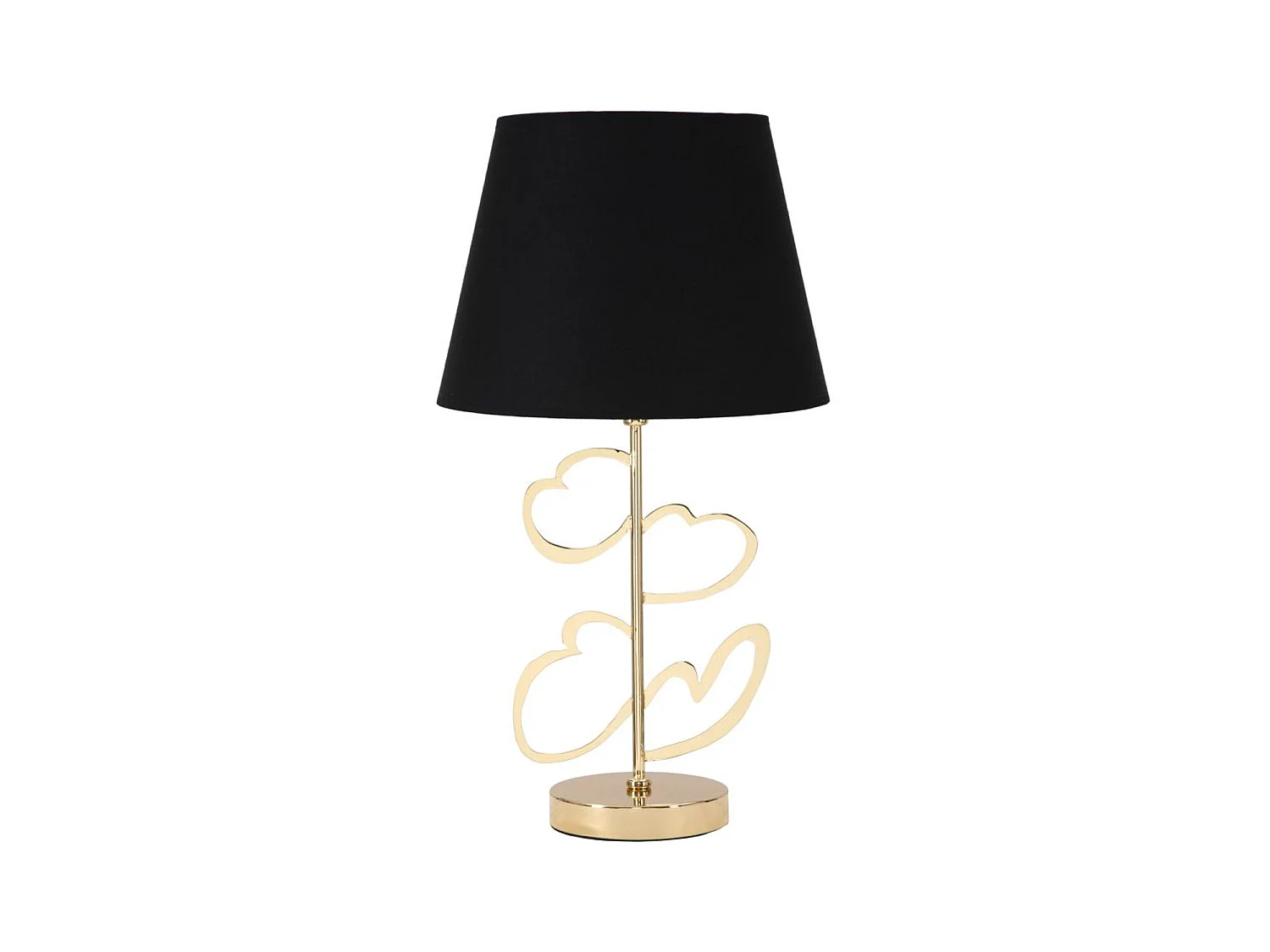 Lámpara de Mesa MF126, Negro, 30x30x54,5 cm, Epikasa