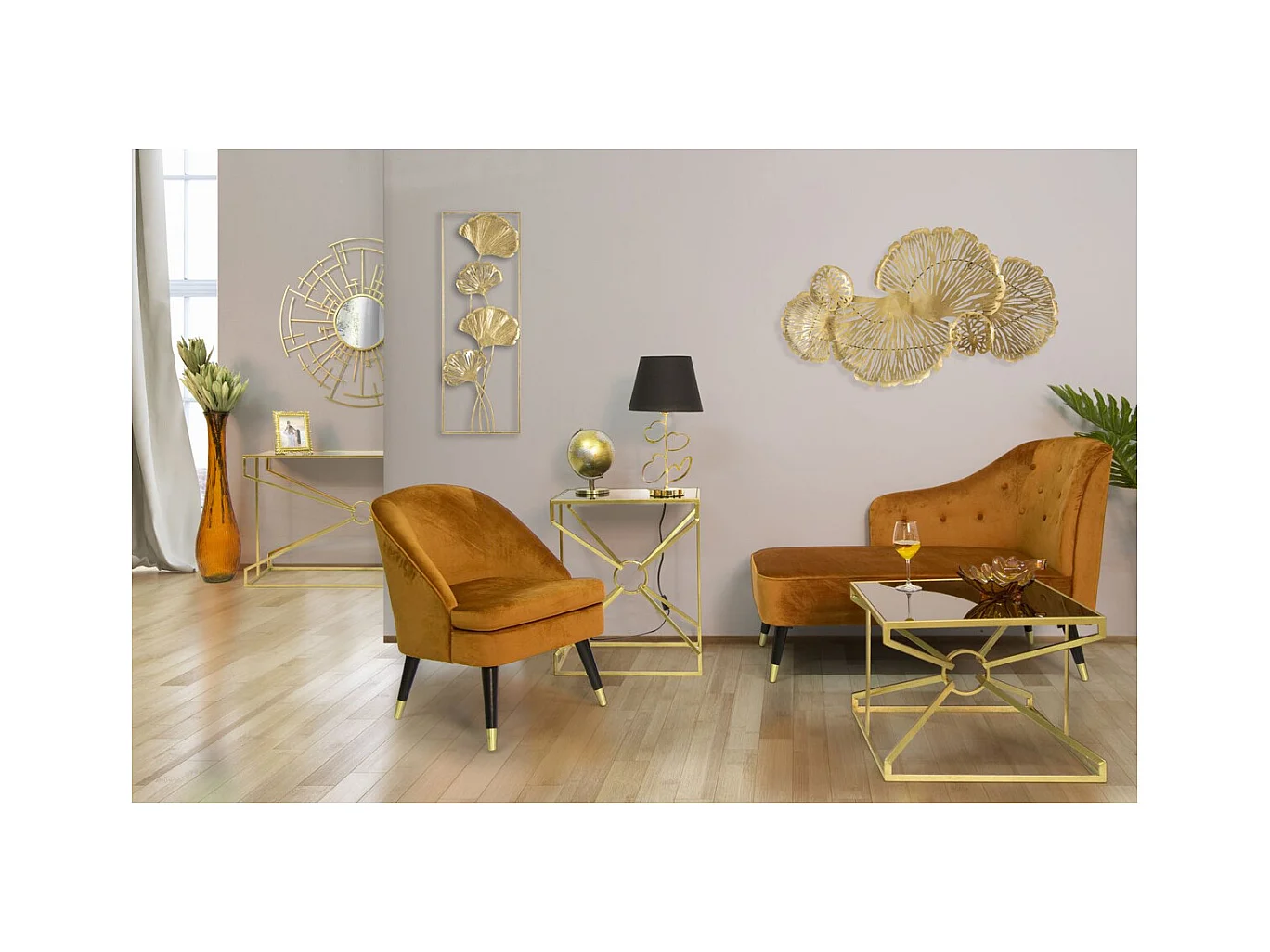 Lámpara de Mesa MF126, Negro, 30x30x54,5 cm, Epikasa