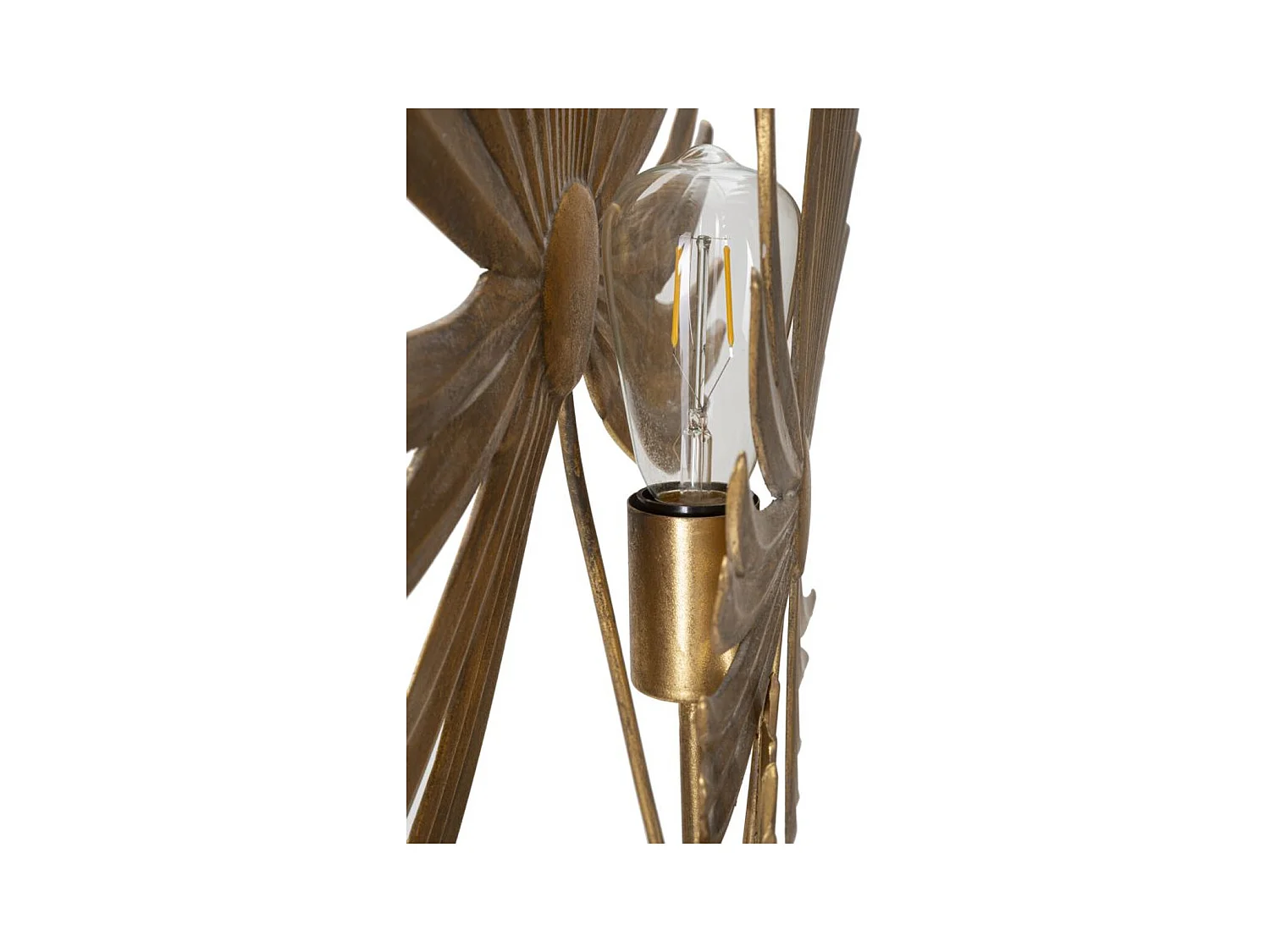 Lampada da Tavolo Palma 2, Oro, 51x19,5x90 cm, Epikasa