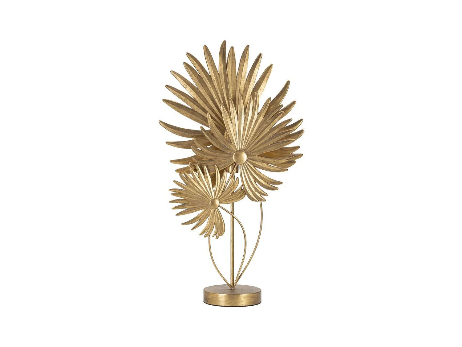 Lampe à Poser Palme 2, Or, 51x19,5x90 cm, Epikasa