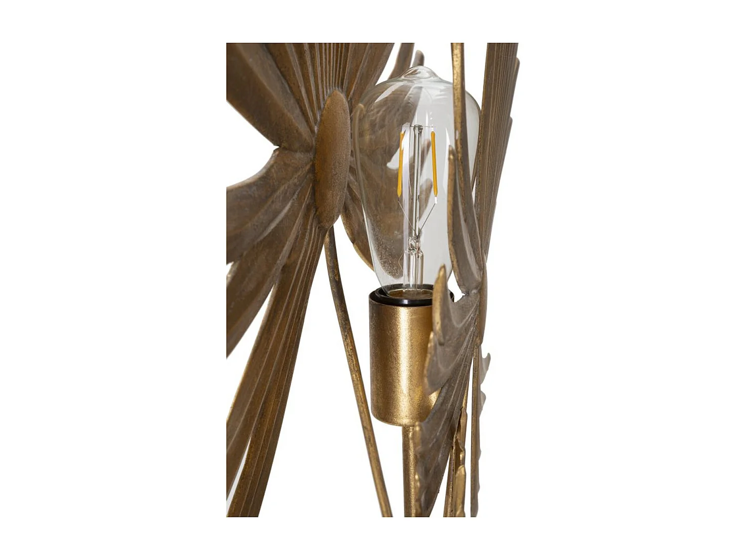 Candeeiro de Mesa Palma 2, Ouro, 51x19,5x90 cm, Seven Design