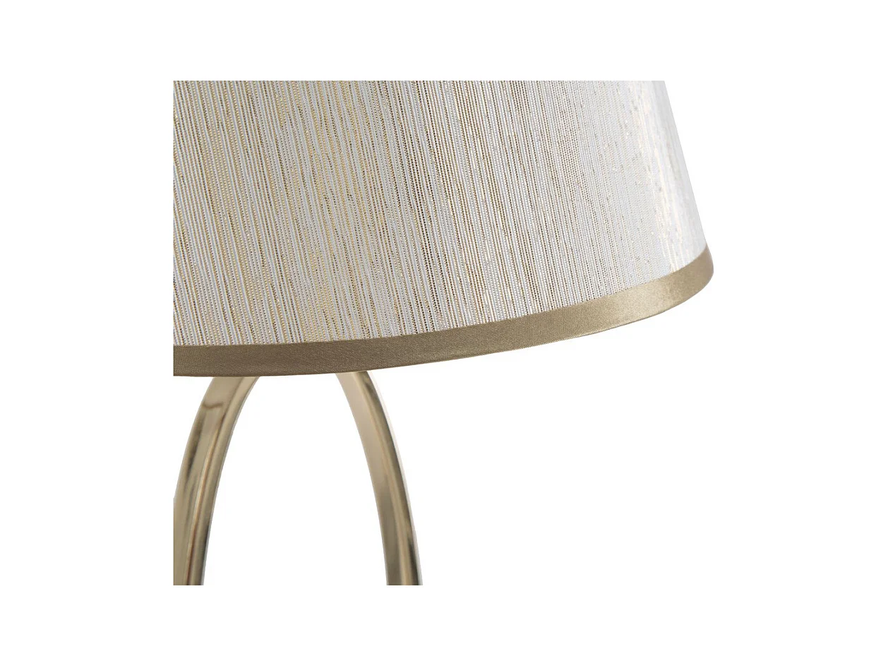 Lampe à Poser MF133, Blanc, 24x24x47 cm, Seven Design