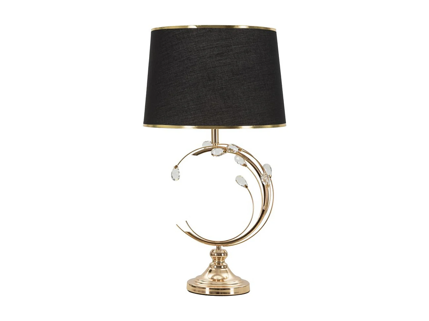 Tafellamp MF151, Zwart, 36x36x65 cm, Seven Design