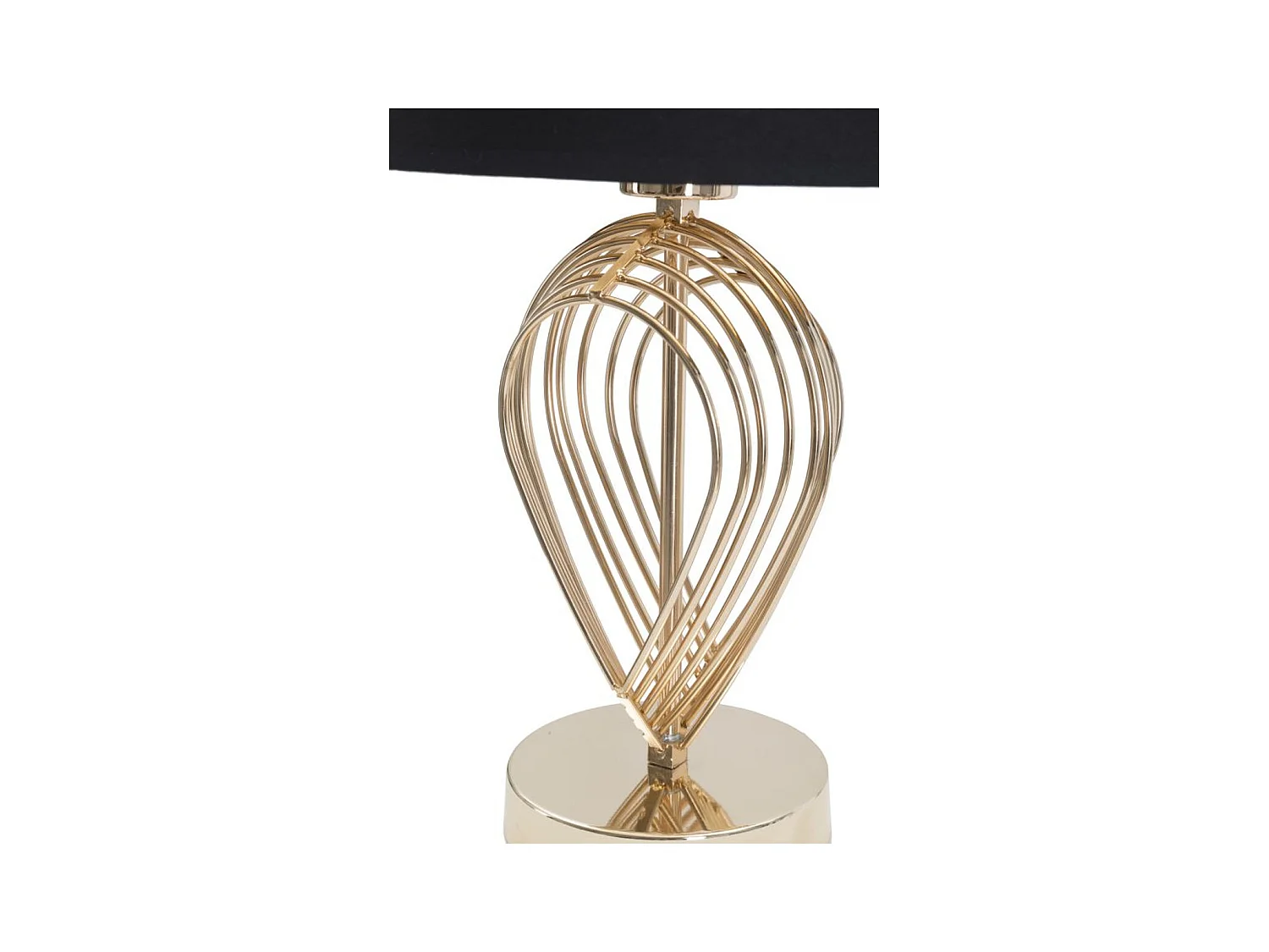 Lampa Stołowa MF124, Czarny, 24x24x44 cm, Epikasa