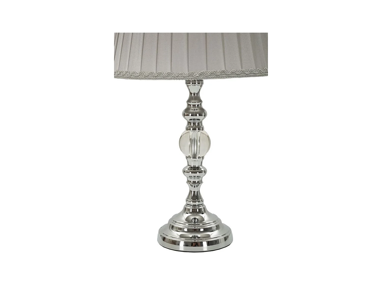 Lampe à Poser MF157, Argent, 25x25x46 cm, Epikasa