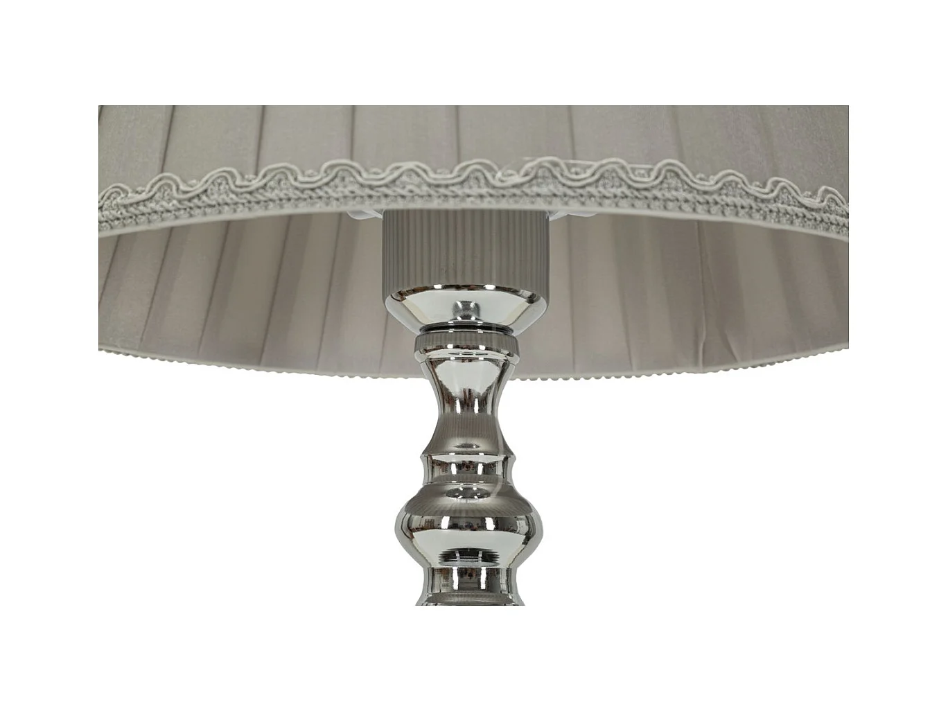 Lampe à Poser MF157, Argent, 25x25x46 cm, Epikasa