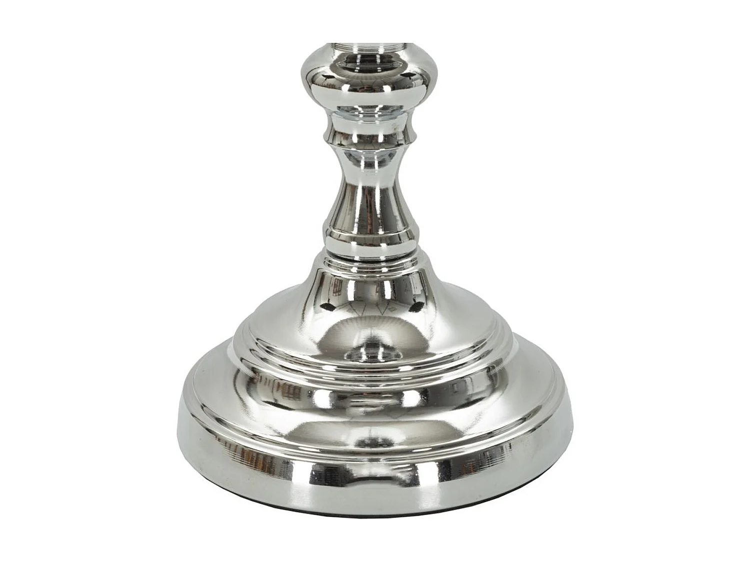 Lampada da Tavolo MF157, Argento, 25x25x46 cm, Epikasa