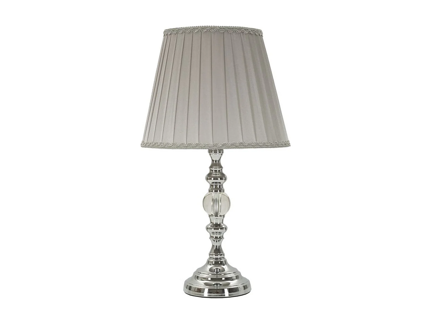 Lampe à Poser MF157, Argent, 25x25x46 cm, Seven Design