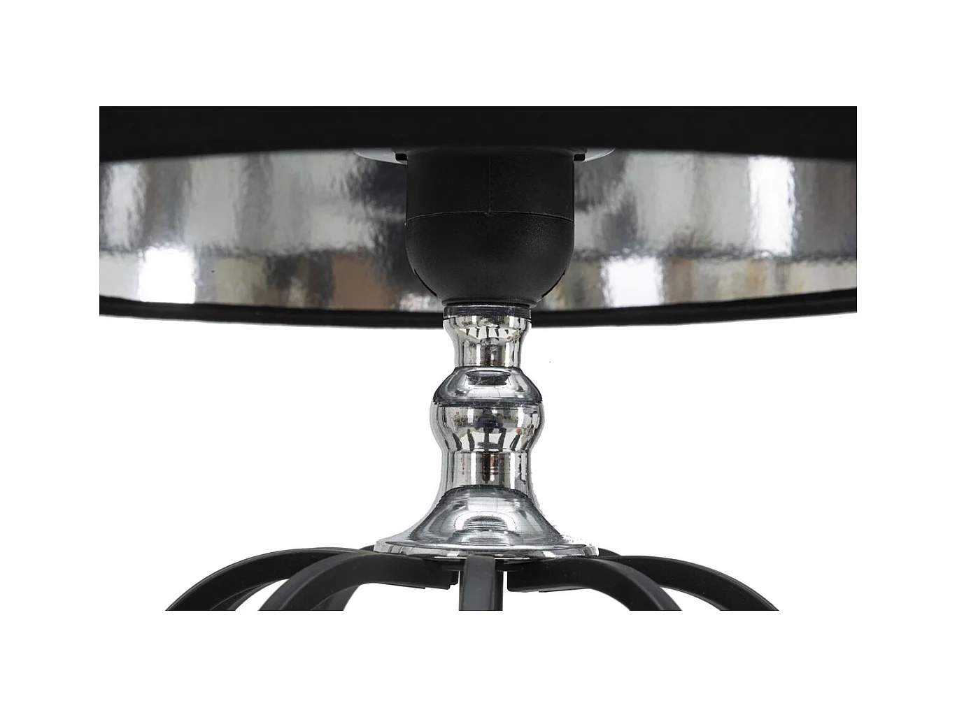 Lampada da Tavolo MF136, Nero, 28x28x44,5 cm, Epikasa