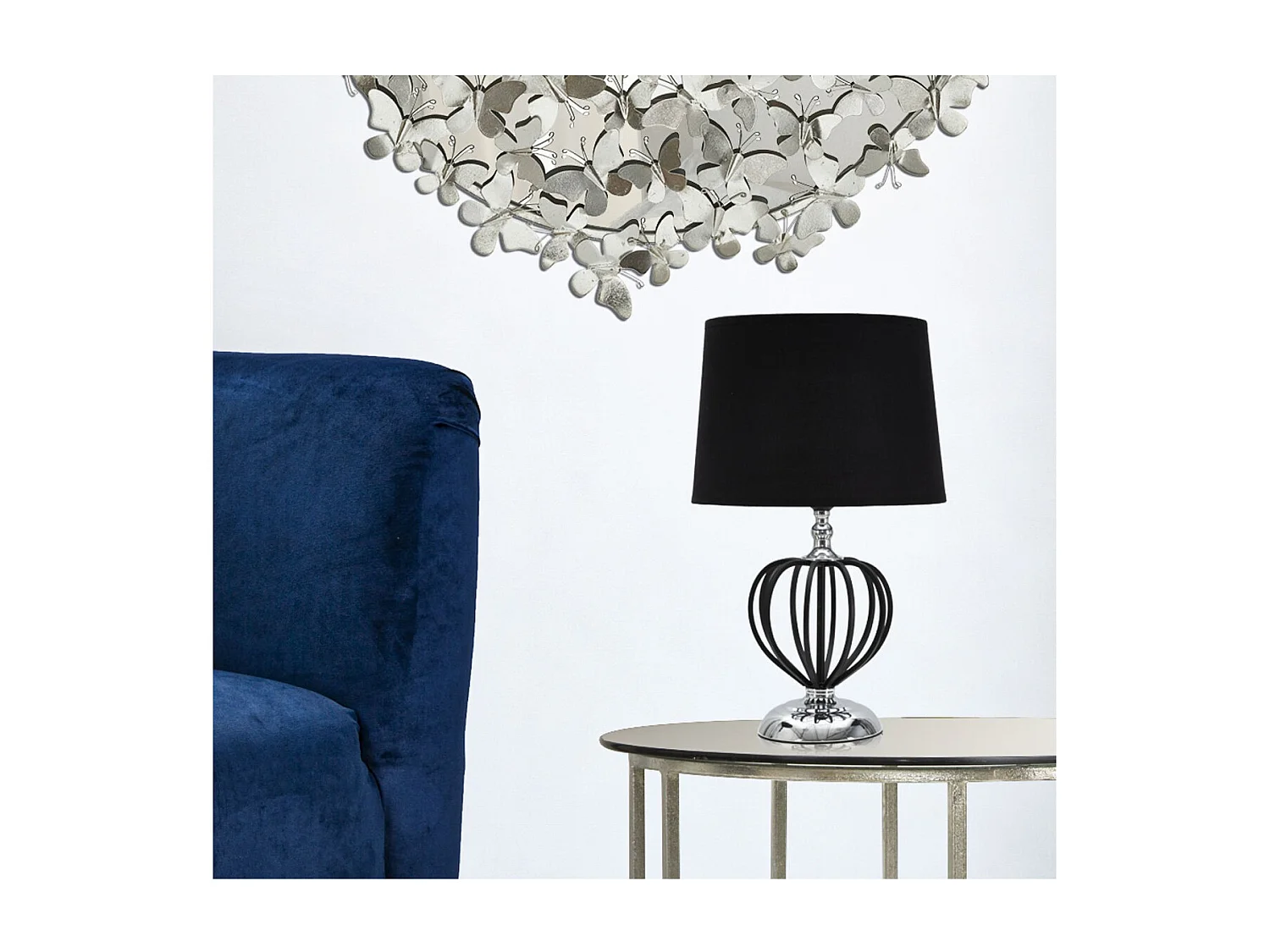 Lampa Stołowa MF136, Czarny, 28x28x44,5 cm, Seven Design