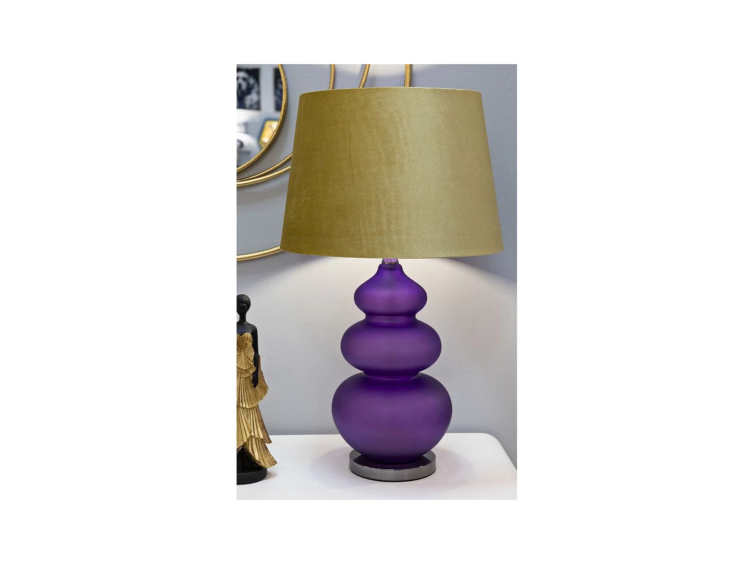 Lampa Stołowa MF176, Fiolet, 40x40x70 cm, Epikasa