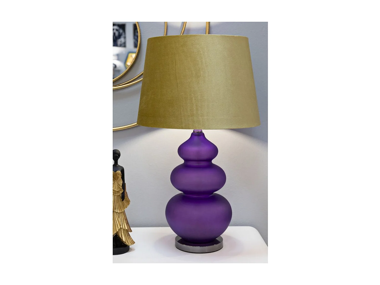 Candeeiro de Mesa MF176, Púrpura, 40x40x70 cm, Seven Design