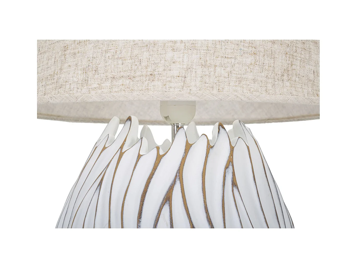 Lampa Stołowa MF167, Biały, 35x35x48 cm, Epikasa