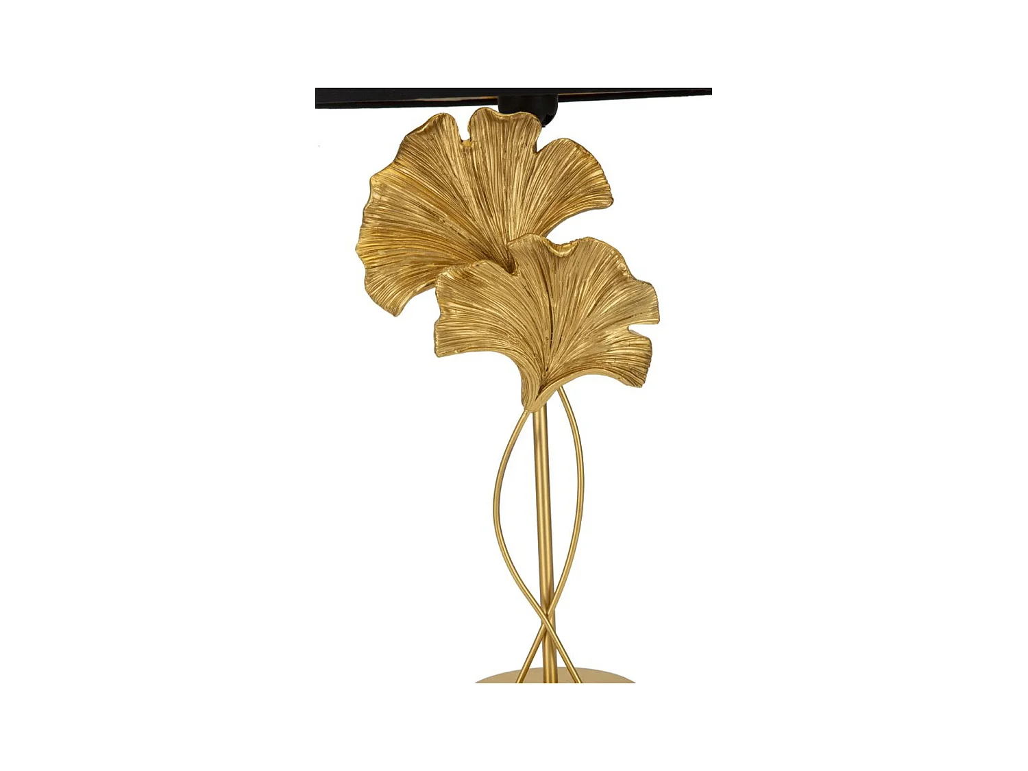 Lampe à Poser Feuille 55, Noir, 30x30x63 cm, Seven Design